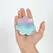 Secret Play WOW BOOBS! Holographic Flower Nipple Covers Set, Silver & Pink, 7.5cm