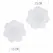 Secret Play WOW BOOBS! Holographic Flower Nipple Covers Set, Silver & Pink, 7.5cm