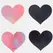 Secret Play WOW BOOBS! Heart-Shaped Holographic Body Covers Set 7.7x6.7cm