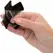 CalExotics Euphoria O-Ring Black Nipple Shields - Reusable, 7.5 cm