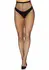 Elastane Fishnet Pantyhose Classic Black Mesh, One Size