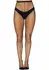 Elastane Fishnet Pantyhose Classic Black Mesh, One Size