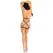 Leg Avenue Harness Bra & Pearl Garter Set L - Vegan Leather, Rose Gold Accents