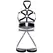 Leg Avenue Vegan Leather Adjustable Body Harness Black L - Rose Gold Details
