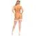Leg Avenue Vegan Leather Body Harness Heart Pink S Adjustable Straps