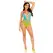 Leg Avenue Bodysuit Ocean Ombre - Twisted Halter, Multicolor, One Size