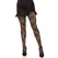Leg Avenue Wild Rose Net Tights Black - Floral Mesh, One Size