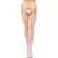 Leg Avenue Back Seam Fishnet Tights White One Size Nylon Blend