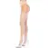 Leg Avenue Back Seam Fishnet Tights White One Size Nylon Blend