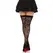 Leg Avenue Wild Roses Fishnet Thigh-Highs Black, One Size