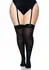 Plus Nylon Thigh Highs Over The Knee Stockings Black 1X-3X Leg Avenue