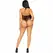 Leg Avenue Halter Teddy with Lace and Net Design Black One Size