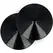 Coquette Chic Desire Elegant Black Metal Nipple Covers - Reusable Circles