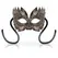 OHMAMA Venetian Style Mask Copper - Embossed Design, Unisex, One Size