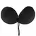 Bye Bra Round Lace-It Adhesive Bra Black Cup E - Invisible Strapless Solution
