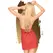 Penthouse Sweet Spicy Chemise Red L/XL - Elegant Semi-Sheer Lingerie Set