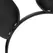 Coquette Chic Desire Vegan Leather Headband with Bunny Ears - Black