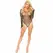 Leg Avenue Crystalized Mesh Bodysuit Black - Long Sleeve, Rhinestone, One Size