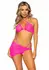 Elegant Moments Mesh Bra Top Set with Rhinestone Accents & Sarong, 3-Piece
