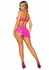 Elegant Moments Mesh Bra Top Set with Rhinestone Accents & Sarong, 3-Piece