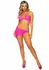 Elegant Moments Mesh Bra Top Set with Rhinestone Accents & Sarong, 3-Piece
