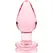 Ibiza Nebula Series Model 3 Intimate Glass Plug Pink 11cm O5cm Borosilicate