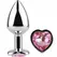 Secret Play Metal Plug Heart Base Fuchsia Small 7cm Aluminum