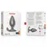 ONINDER Rio Vibrating Plug Black - App-Controlled, Waterproof, Rechargeable