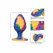 CalExotics Cheeky Large Swirl Plug Silicone Tie-Dye 9cm