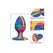 CalExotics Cheeky Medium Swirl Plug Silicone Tie-Dye 7.5cm