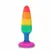 TOYJOY Pride Twink Silicone Plug Rainbow 8.5 cm Medium Size