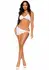 Elegant Moments Mesh Bra Top Set with Rhinestone Accents & Sarong, 3-Piece