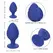 CalExotics Cheeky Silicone Plug Purple Waterproof Two Sizes