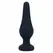 Intense Pipo S Silicone Anal Plug Black 9.8 cm - Classic Tapered Design