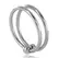 METAL HARD Double Glans Steel Ring 32mm Precision Fit System
