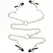 OHMAMA Fetish Adjustable Metal Nipple Clamp Set with Chains, 4-Piece