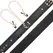 Coquette Chic Desire Vegan Leather Collar with Adjustable Chain Clips