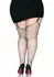 Leg Avenue Brielle Rhinestone Fishnet Stockings Plus Size Black