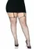 Leg Avenue Brielle Rhinestone Fishnet Stockings Plus Size Black