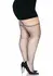 Leg Avenue Brielle Rhinestone Fishnet Stockings Plus Size Black
