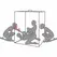 SECRET DOME KINK CLUB Cabin SCANDALE Black & Red Modular Restraint Set