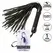 CalExotics Nocturnal Leather Flogger Black - Precision Handle & Soft Straps