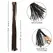 CalExotics Nocturnal Leather Flogger Black - Precision Handle & Soft Straps