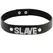 Coquette Chic Desire Vegan Leather Adjustable Black Choker - Unisex One Size