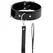 Darkness Collar Model 8435565904135 with Leather Chain - Adjustable, Padded, Black