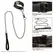 CalExotics Euphoria Adjustable Collar with Detachable Metal Chain, Black