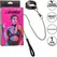 CalExotics Euphoria Adjustable Collar with Detachable Metal Chain, Black