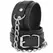 Darkness Adjustable Black Leather Handcuffs - Textured PU, Secure Buckle