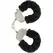 TOYJOY Furry Fun Cuffs Black - Soft Plush Wrist Restraint Set
