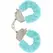 TOYJOY Furry Fun Cuffs Blue - Soft Plush Bondage Wrist Restraints